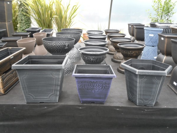 Estate Square Planter, Laurel Square Planter & Estate Hexagonal Planter,Decorative Pots from Dunwiley Nurseries & Garden Centre, Stranorlar, Co.Donegal